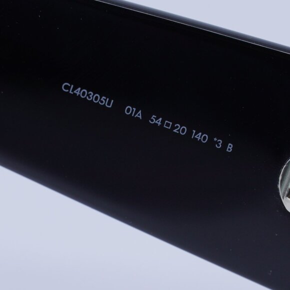 Celine CL40305U 01A Sunglasses Shiny Black Round Frame, Grey Lenses - Picture 7 of 8